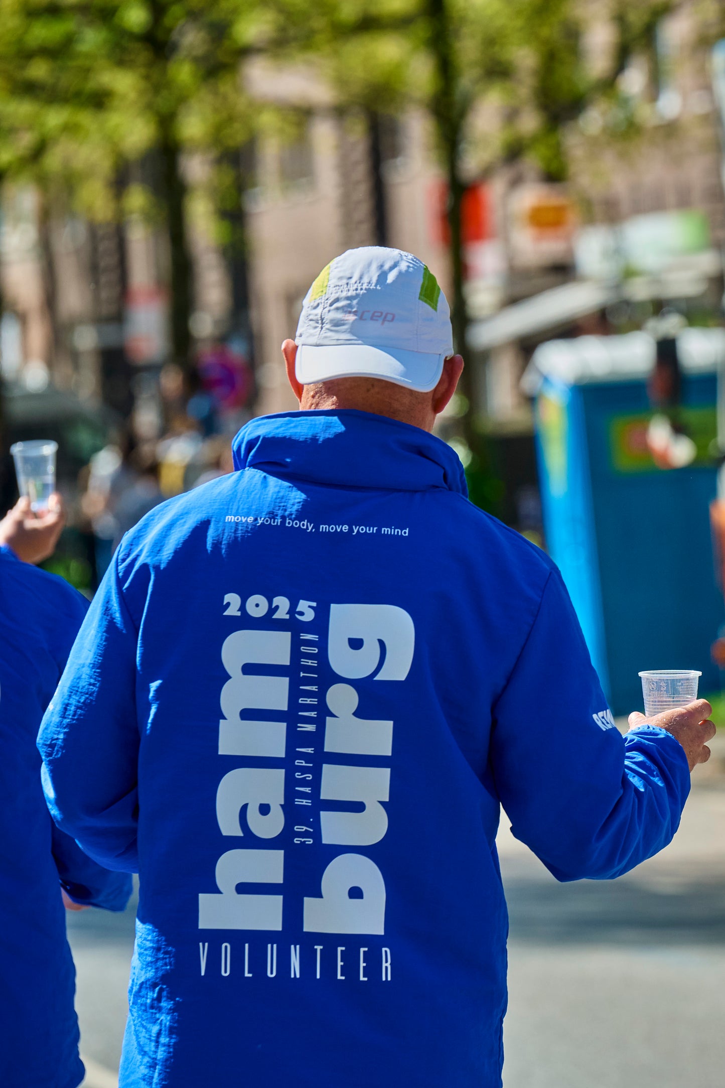 Haspa Marathon Hamburg 2025 - Volunteer Jacke blau
