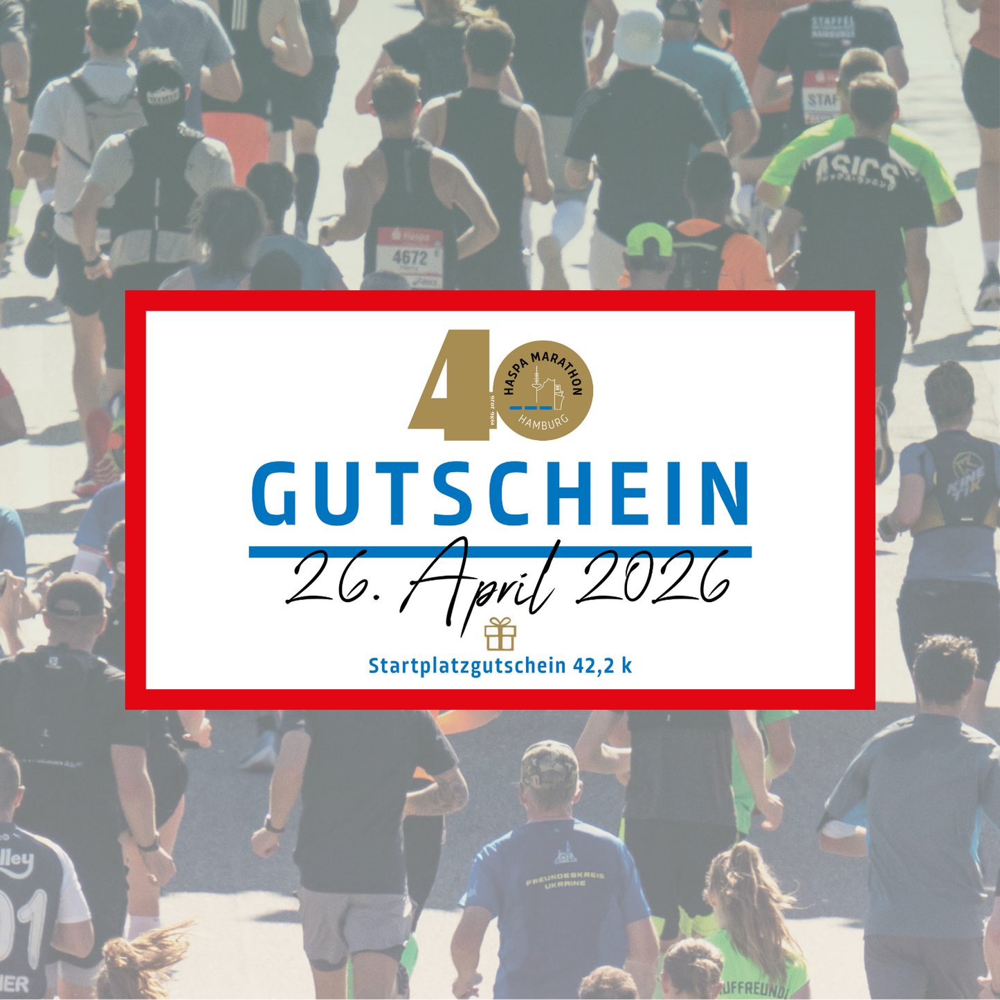 Startplatzgutschein Haspa Marathon Hamburg 2026