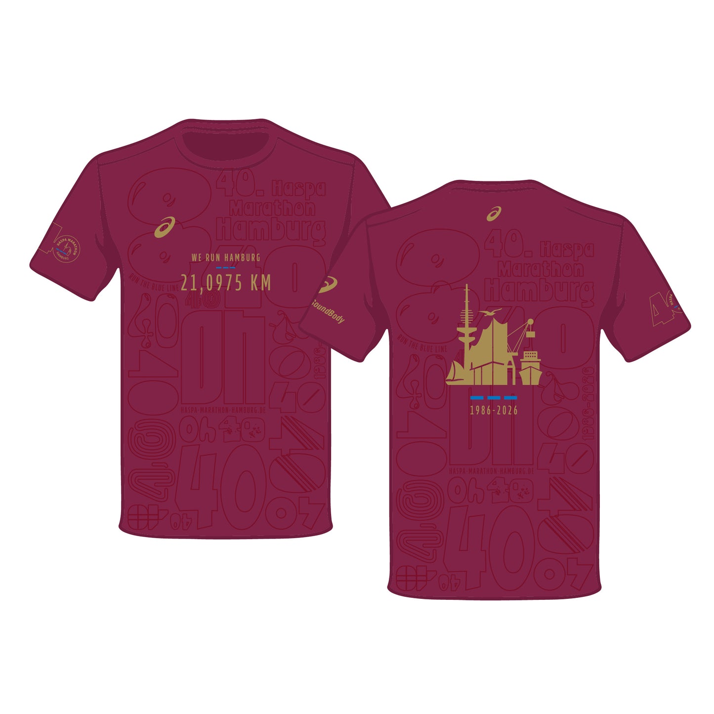 Teilnahmeshirt Haspa Halbmarathon Hamburg 2026